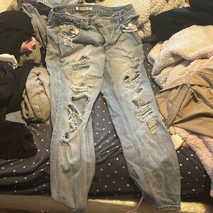 baggy blue ripped jeans (NEGOTIABLE!!)